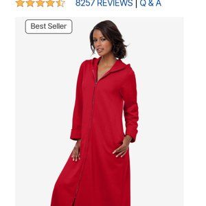 3X HOODED SWEATSHIRT ROBE NEW